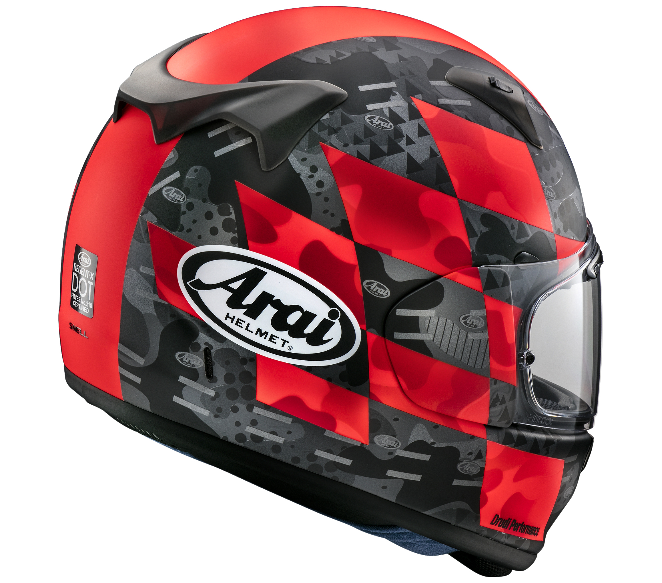 Arai hot sale red helmet